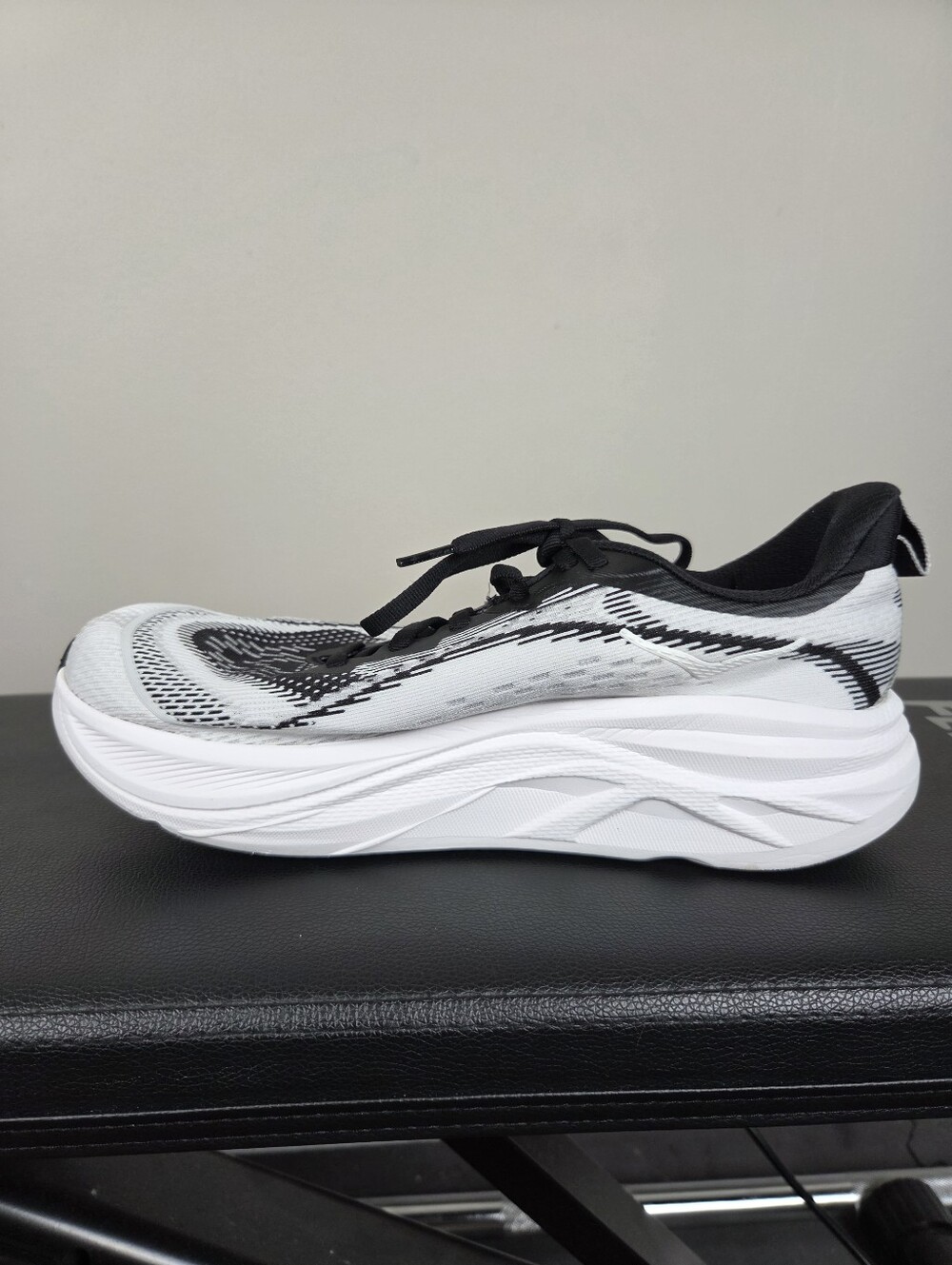 HOKA Skyflow White Black Women’s Running Shoes Size 8.5B Medium Athletic Sneaker - Picture 3 of 9